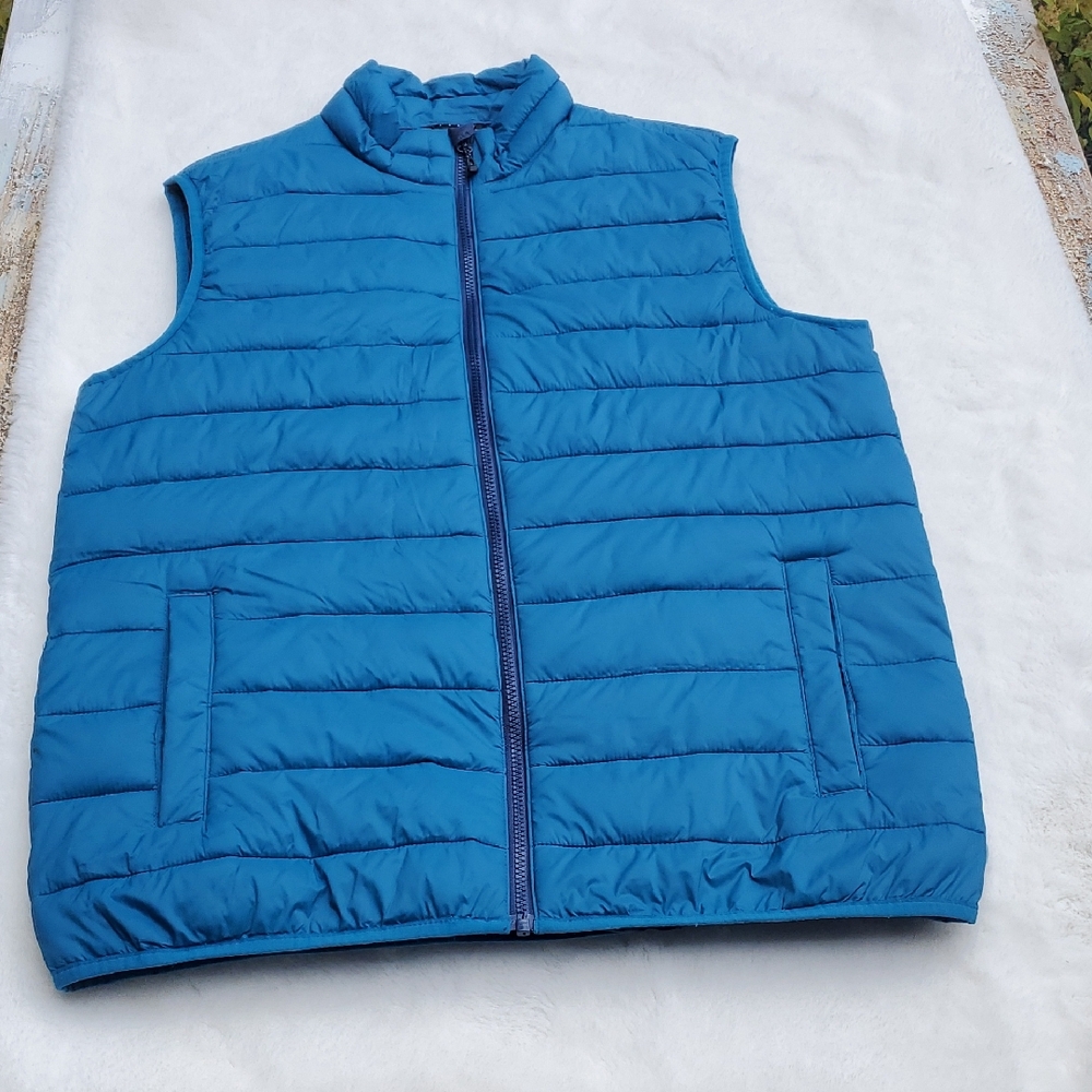 Swiss Tech Men's Teal Puffer Vest Size M